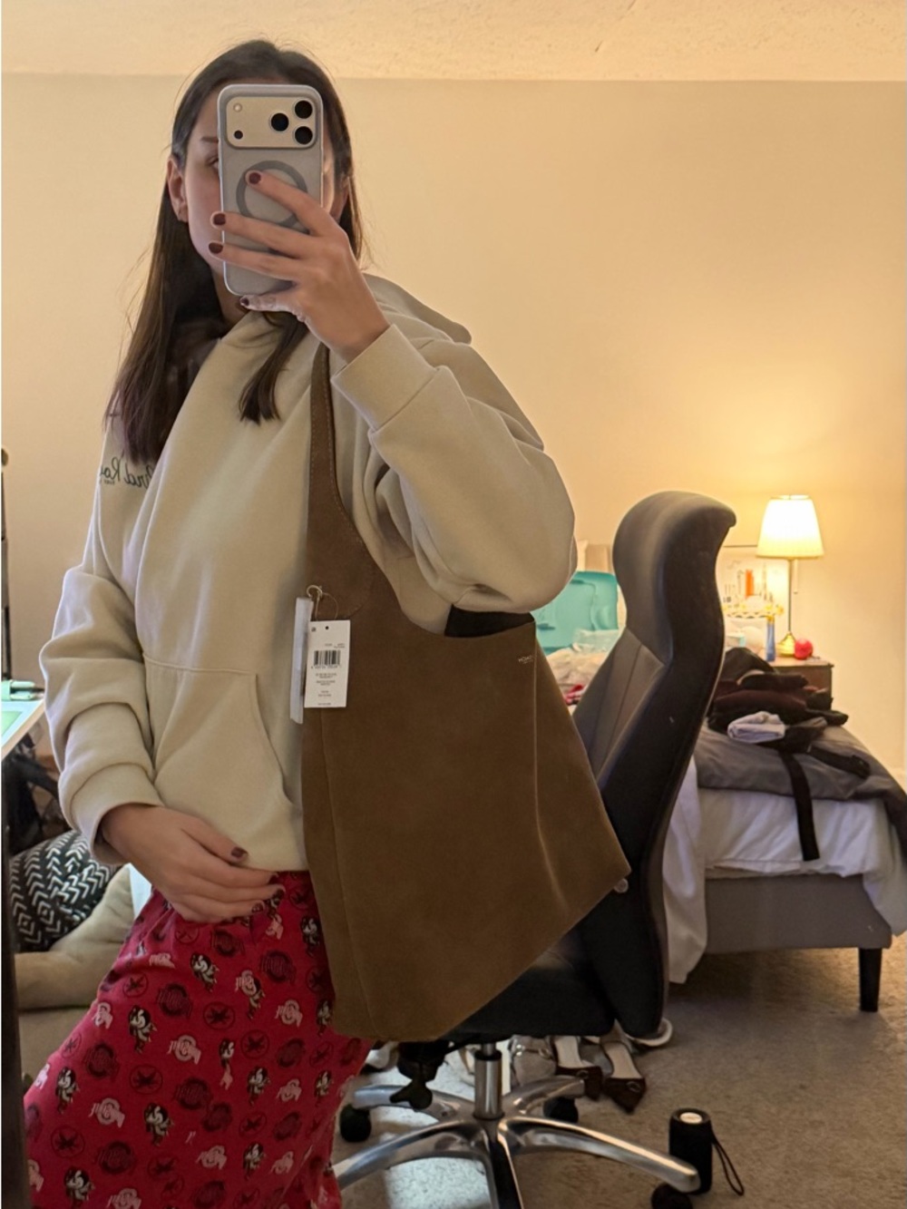 COACH Suede Brooklyn 39 in Chestnut Brown - Picture 3 of 8